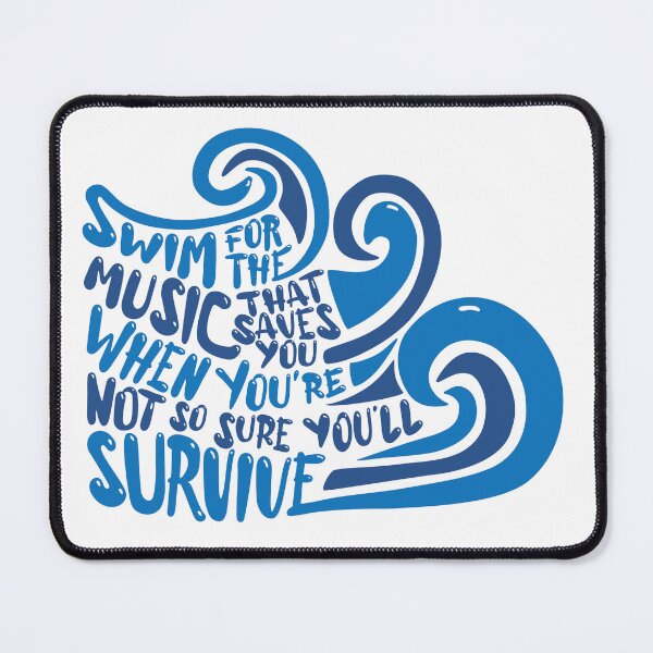Item preview, Swim for the Music | Jack's Mannequin Lyrics designed and sold by THEBITCHCAT.