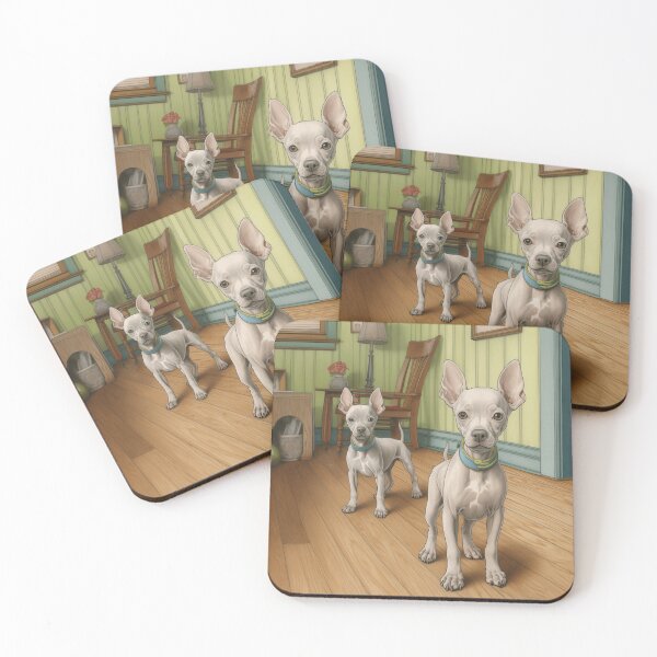 Item preview, American Hairless Terriers Art (Design 1) designed and sold by Samuelsboro.