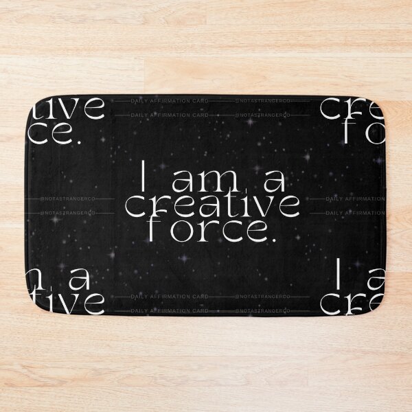 Item preview, 'I am a creative force' Affirmation Card designed and sold by notastranger.