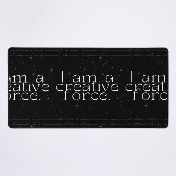 Item preview, 'I am a creative force' Affirmation Card designed and sold by notastranger.