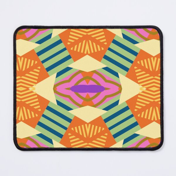 Item preview, Modern Abstract Geometric Bauhaus Pattern Yellow Orange Pink No.20 Style designed and sold by MirabiliaMagpie.