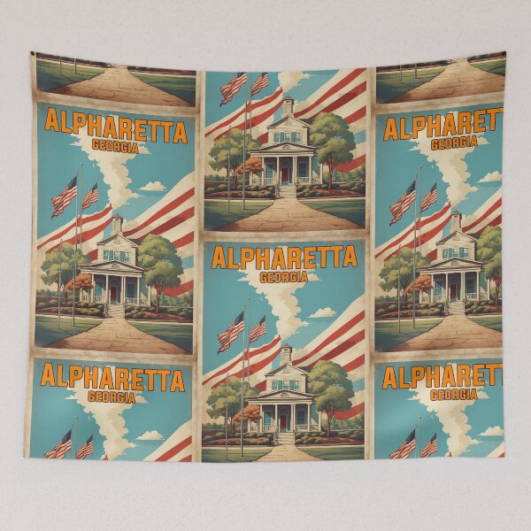 Item preview, Alpharetta Georgia USA Vintage Travel Tourism  designed and sold by TravelersGems.