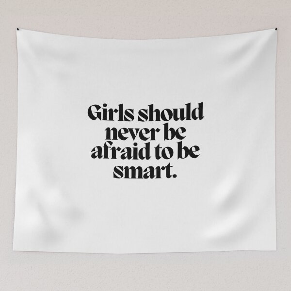 Item preview, Girls should never be afraid to be smart.  designed and sold by CharmStudio.