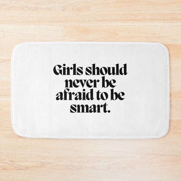 Item preview, Girls should never be afraid to be smart.  designed and sold by CharmStudio.