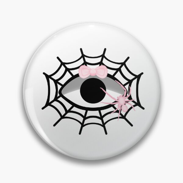 Item preview, creepycute spider web eye with bow collection designed and sold by ivenask.