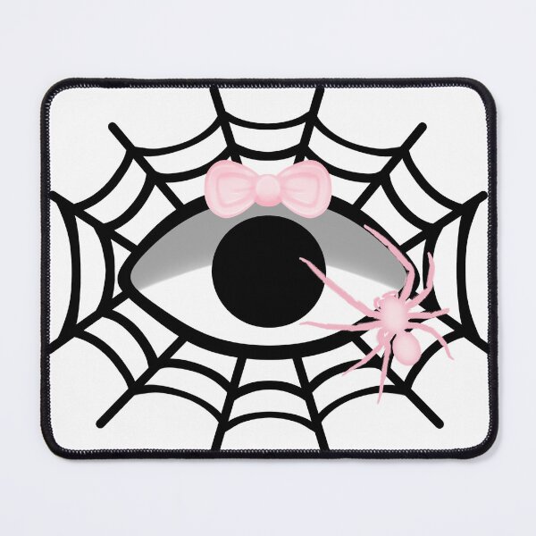 Item preview, creepycute spider web eye with bow collection designed and sold by ivenask.