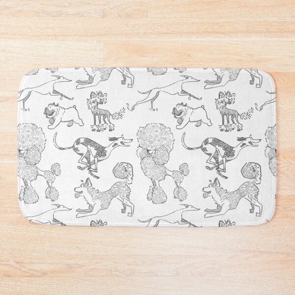 Item preview, Black and White Dog Pattern designed and sold by akormanik.
