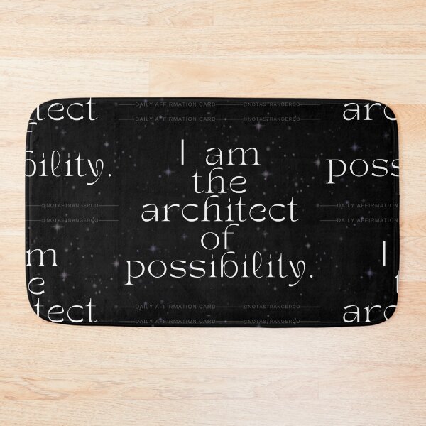 Item preview, 'I am the architect of possibility' Affirmation Card designed and sold by notastranger.