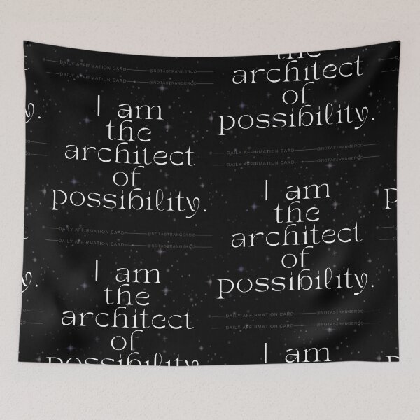 Item preview, 'I am the architect of possibility' Affirmation Card designed and sold by notastranger.