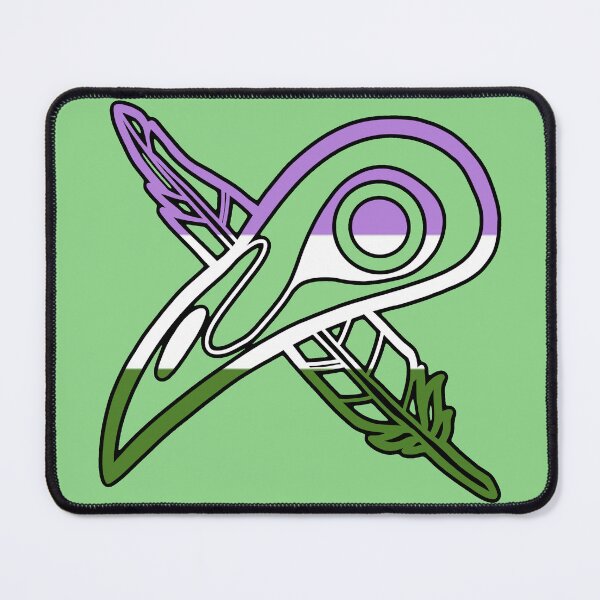 Item preview, Pride Crow (Genderqueer Pride Flag) designed and sold by Skyseeker-Art.
