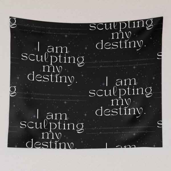 Item preview, 'I am sculpting my destiny' Affirmation Card designed and sold by notastranger.