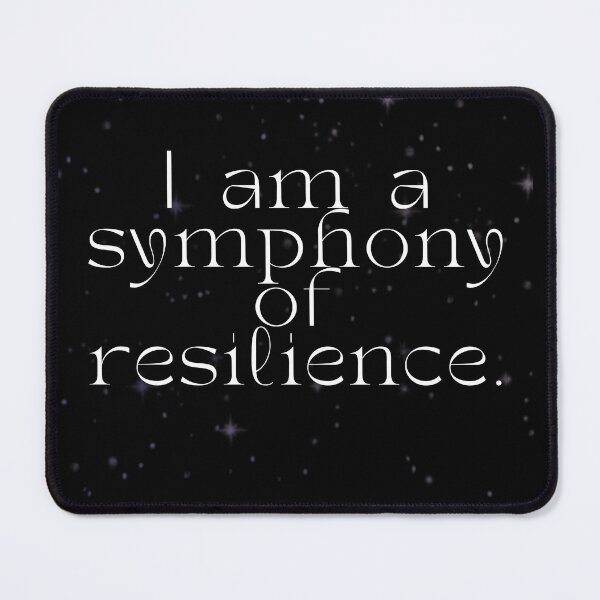 Item preview, 'I am symphony of resilence' Affirmation Card designed and sold by notastranger.