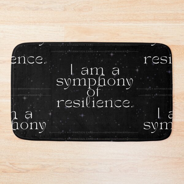 Item preview, 'I am symphony of resilence' Affirmation Card designed and sold by notastranger.