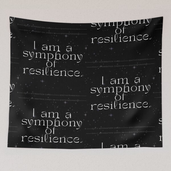 Item preview, 'I am symphony of resilence' Affirmation Card designed and sold by notastranger.
