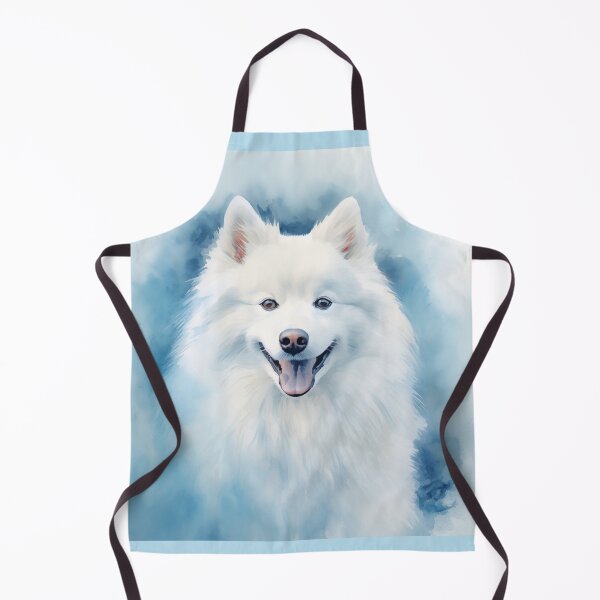 Item preview, American Eskimo Portrait (watercolor) designed and sold by Samuelsboro.