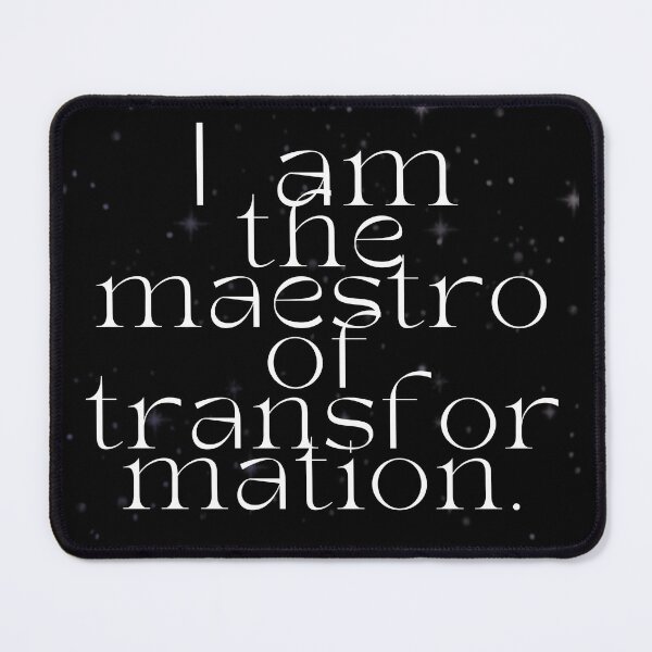 Item preview, 'I am the maestro of transformation' Affirmation Card designed and sold by notastranger.