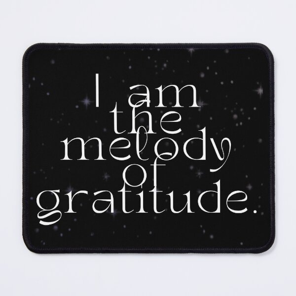 Item preview, 'I am the melody of gratitude' Affirmation Card designed and sold by notastranger.