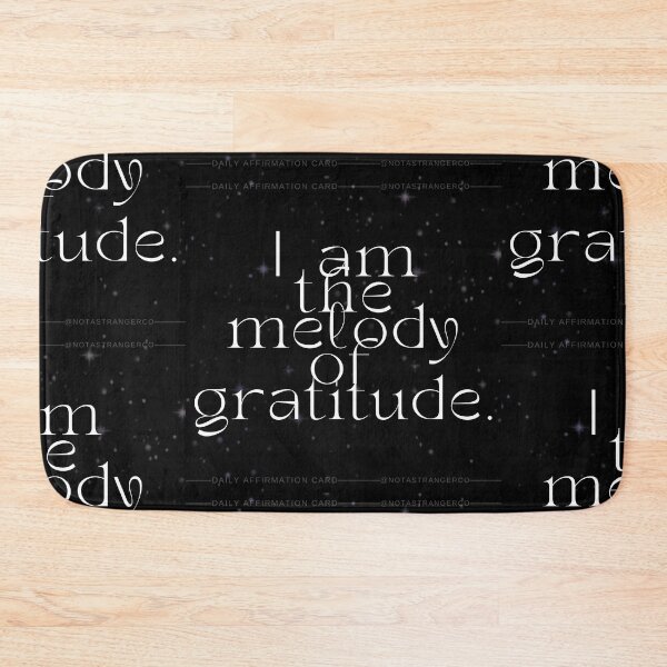 Item preview, 'I am the melody of gratitude' Affirmation Card designed and sold by notastranger.