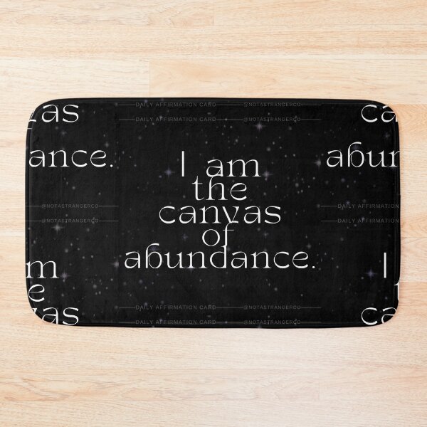 Item preview, 'I am the canvas of abundance' Affirmation Card designed and sold by notastranger.