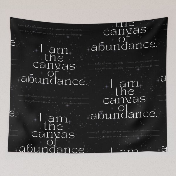 Item preview, 'I am the canvas of abundance' Affirmation Card designed and sold by notastranger.