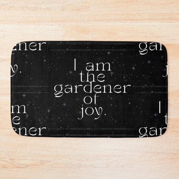 Item preview, 'I am the gardener of joy' Affirmation Card designed and sold by notastranger.