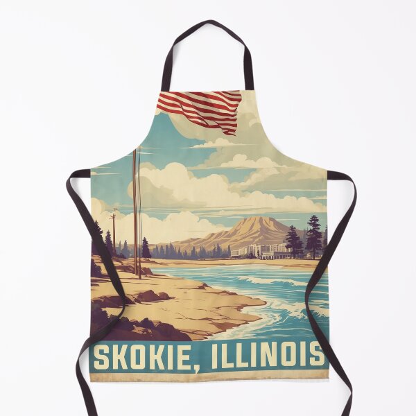Item preview, Skokie Illinois USA Vintage Travel Tourism designed and sold by TravelersGems.
