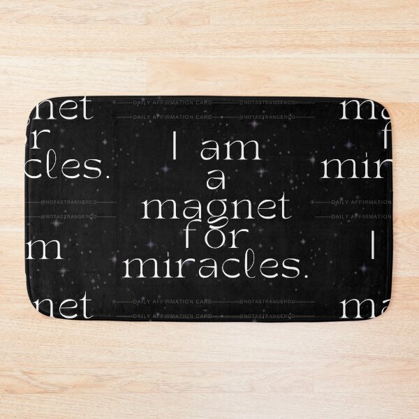 Item preview, 'I am a magnet for miracles' Affirmation Card designed and sold by notastranger.