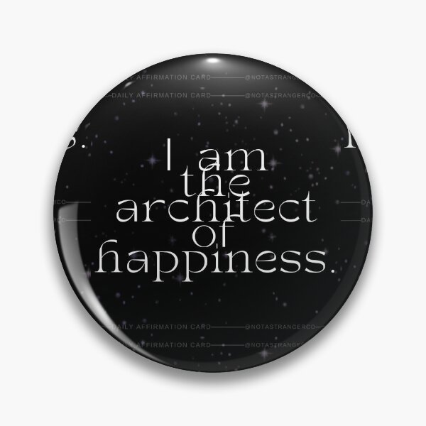 Item preview, 'I am the architect of happiness' Affirmation Card designed and sold by notastranger.