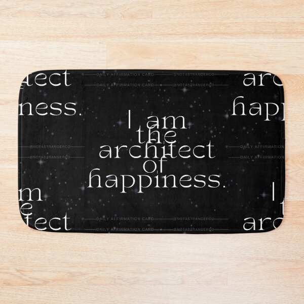Item preview, 'I am the architect of happiness' Affirmation Card designed and sold by notastranger.
