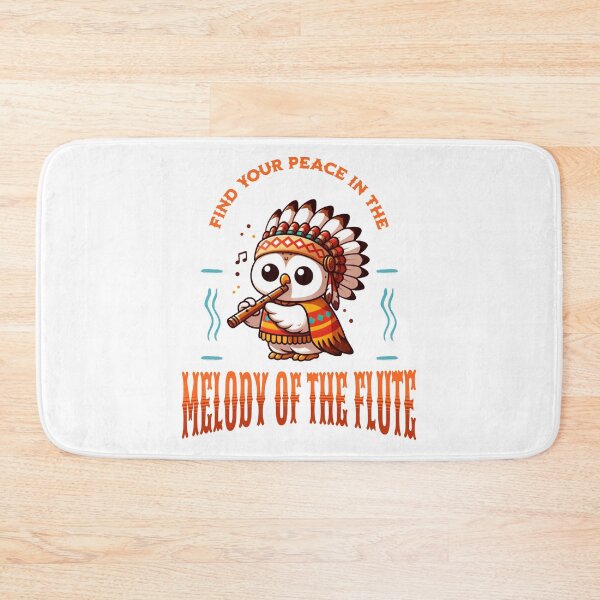 Item preview, native american flute player Owl designed and sold by LemuellTrends.