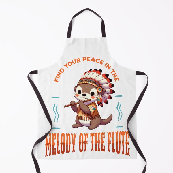 Item preview, native american flute player Otter designed and sold by LemuellTrends.