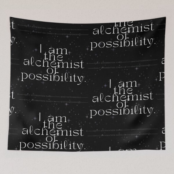 Item preview, 'I am the alchemist of possibility' Affirmation Card designed and sold by notastranger.
