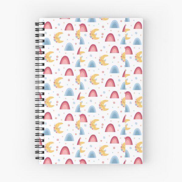 Item preview, "Lunar Rainbows: Seamless Moon and Rainbow Pattern" designed and sold by hjian8219.