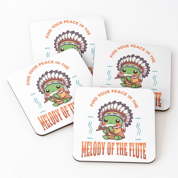 Item preview, native american flute player Frog designed and sold by LemuellTrends.