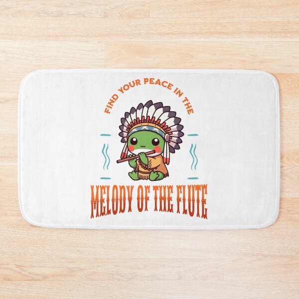 Item preview, native american flute player Frog designed and sold by LemuellTrends.