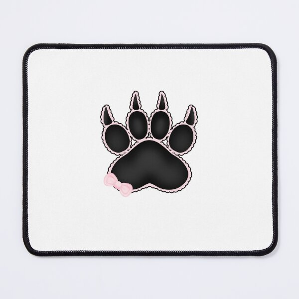 Item preview, kitty paw lace pink black bow creepycute collection designed and sold by ivenask.