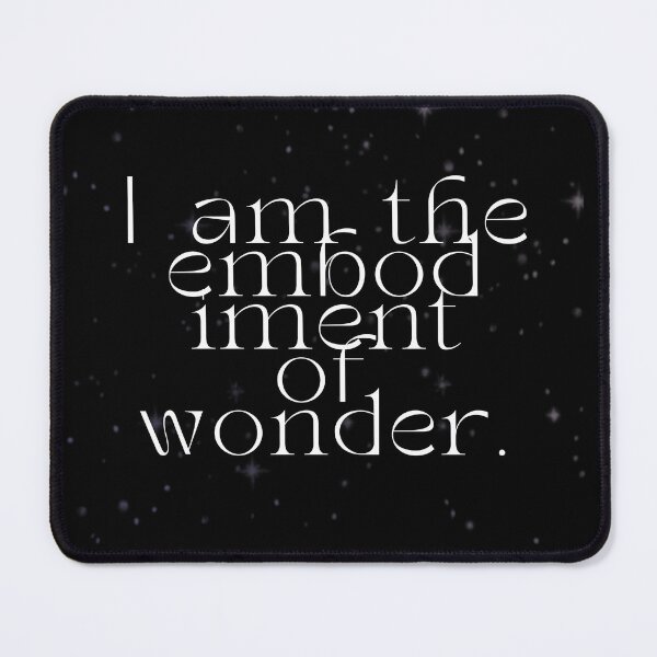 Item preview, 'I am the embodiment of wonder' Affirmation Card designed and sold by notastranger.