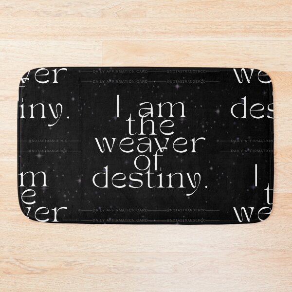 Item preview, 'I am the weaver of destiny' Affirmation Card designed and sold by notastranger.