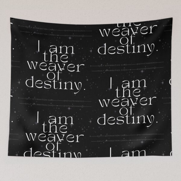 Item preview, 'I am the weaver of destiny' Affirmation Card designed and sold by notastranger.