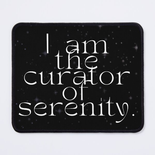 Item preview, 'I am the curator of serenity' Affirmation Card designed and sold by notastranger.