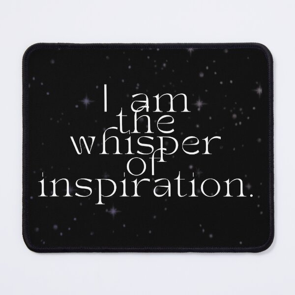 Item preview, 'I am the whisper of inspiration' Affirmation Card designed and sold by notastranger.
