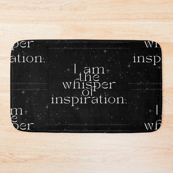 Item preview, 'I am the whisper of inspiration' Affirmation Card designed and sold by notastranger.