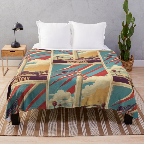 Item preview, Waukegan Illinois USA Vintage Travel Tourism designed and sold by TravelersGems.