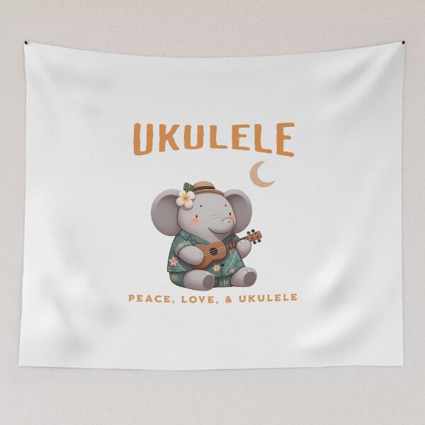 Item preview, Funny Ukulele Elephant designed and sold by LemuellTrends.