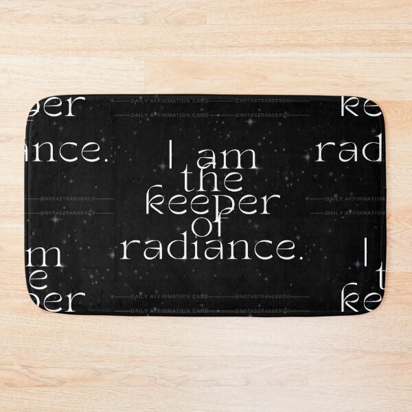 Item preview, 'I am the keeper of radiance' Affirmation Card designed and sold by notastranger.