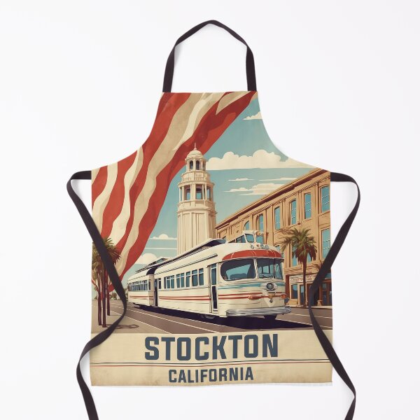 Item preview, Stockton California USA Vintage Travel Tourism  designed and sold by TravelersGems.