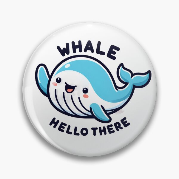 Item preview, Whale Hello There Cartoon Whale Design designed and sold by YoBoiRedgie.