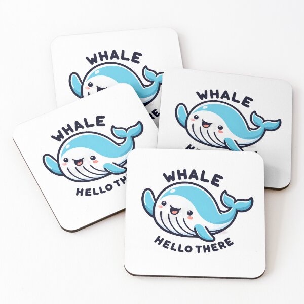 Item preview, Whale Hello There Cartoon Whale Design designed and sold by YoBoiRedgie.