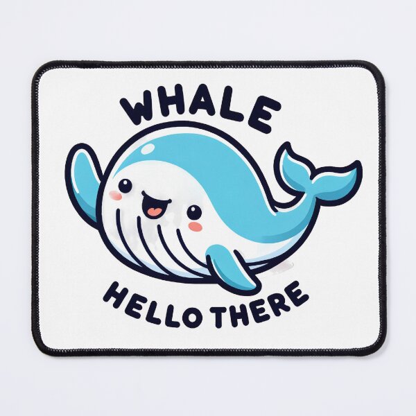 Item preview, Whale Hello There Cartoon Whale Design designed and sold by YoBoiRedgie.