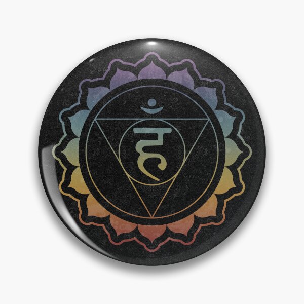 Item preview, Throat Chakra Lotus - Coal + Rainbow Sunset designed and sold by Irene Estelle.